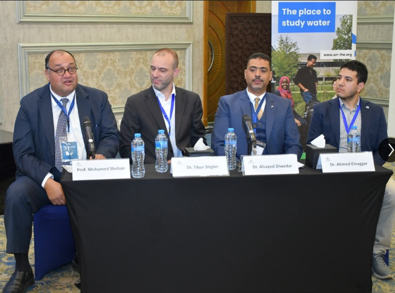 The participation of Prof. Alsayed Diwedar, HRI deputy director in the session titled: “Advancing Water-Wise Agriculture: The IHE Delft-NWRC Partnership and Regional Collaborations in Africa and the Arab World”.